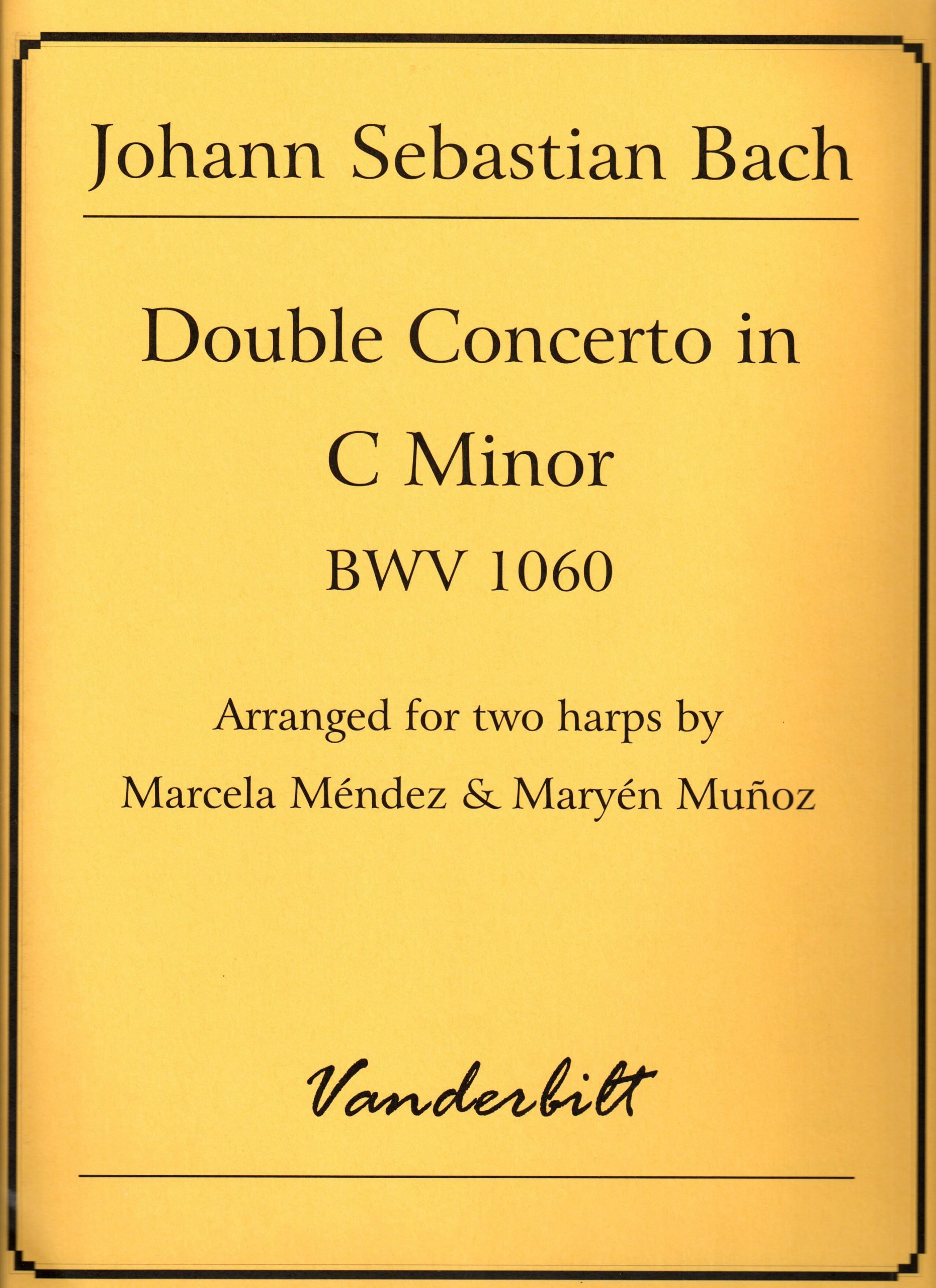 Double Concerto In C Minor BWV 1060 For Two Harps Harp